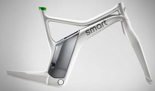 il telaio della bicicletta Smart eBike con il vano batteria