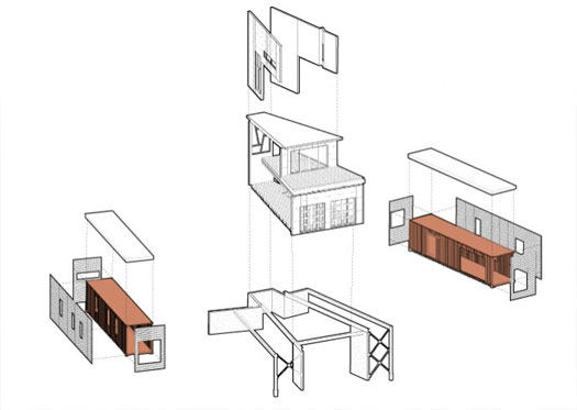 Progetto casa containers sviluppo modulare dell'abitazione