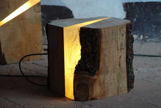 Lampade punti luce in legno design Marco Stefanelli