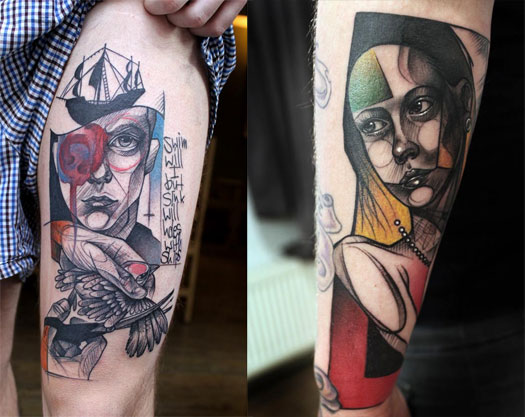 Illustrazione e tatuaggi di Peter Aurisch