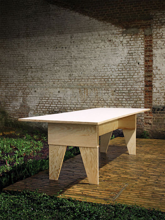 tavolo in legno design Labt